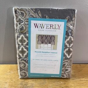 Waverly Moonlit Medallion Mineral Valance 52x18 Cotton Window Treatment 0673043